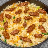 Beef Fried Rice · This fried rice comes with white rice and specially seasoned vegetables like leaks, carrot, ...