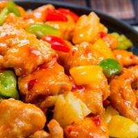 Sweet & Sour Chicken · Cooked in sweetened sauce with vinegar base.