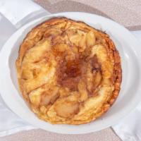 Baked Apple · Our most popular item...an oven-baked pancake filled with sweet cinnamon sugared apples and ...