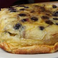Baked Blueberry · Another favorite--one of our oven baked pancakes filled with blueberries and a cinnamon suga...