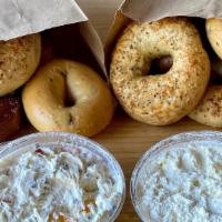 Work Place Special · One dozen bagels and two 8 oz. Tubs of cream cheese.