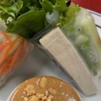 Thai Basil Soft Roll With Tofu · Two soft wrapped spring rolls filled with rice noodles, basil, carrot, spring mix, cucumber,...