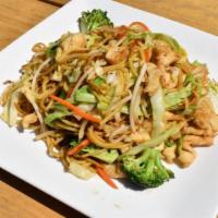 Yakisoba Noodle · W/chicken or shrimp stir fry w/ cabbage, carrot, broccoli & bean sprout.