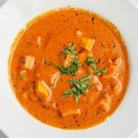 Paneer Makhani · Cubes of homemade cottage cheese cooked in fresh tomato and butter sauce.