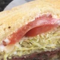 Park Blvd · Hot pastrami naval, melted provolone and deli mustard.