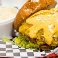 Pete`S Classic Burger · Brioche Bun, (1/2 LB. Angus Ground Beef), American Cheese, Thousand Island, Lettuce, Tomatoe...