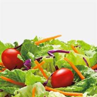 Garden Salad · Lettuce mix with tomato, cucumber, shredded carrot and onion, served with ranch dressing.