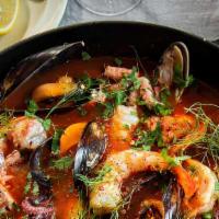 Zuppa Di Pesce · A variety of shellfish and today's market-fresh fish fillet are featured in your choice of s...