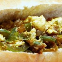 Big Jack'S Pepper & Egg Sandwich · Perfectly cooked eggs, green peppers on French bread.