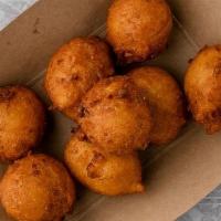 Hush Puppies · A southern specialty! Deep-fried cornbread bites