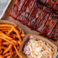 Louis Rib Platter - Full Rack · Our First Place St. Louis Ribs are hand rubbed, slow-smoked, and finished with our BBQ Sauce...