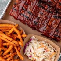Louis Rib Platter - Full Rack · Our First Place St. Louis Ribs are hand rubbed, slow-smoked, and finished with our BBQ Sauce...