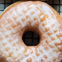 Vanilla Glazed · Yeast doughnut with vanilla glaze.