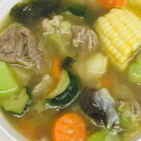 Caldo De Res /Beef Stew.  · Beef soup with vegetables includes a side of rice and tortillas. Served with cilantro, onion...