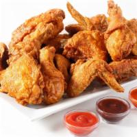 3 Piece Mix Chicken W/ 1 Side · Includes 3 pc Mix Chicken  with a Side of Your Choice.
Included pieces (Thigh, Leg, Wing).  ...