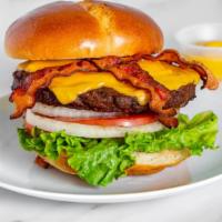 1/2 Big Bacon Cheeseburger · Big Bacon Cheeseburger with your CHOICE of Lettuce, Tomato, Onion, Grilled Onion, Ketchup, M...