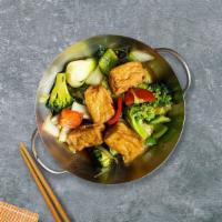 Break Of Coli Tofu · Stir-fried broccoli and tofu. Served with steamed rice.