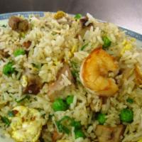 Fried Rice · Indo Chinese Version of Fired Rice with Vegetables or Eggs or Chicken or Shrimp