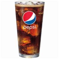 Fountain Drink · We proudly serve Pepsi fountain sodas and our iced teas, punch and lemonade.