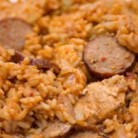 Jambalaya · Rice, Cajun sausage, chicken.