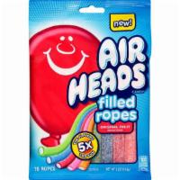Airheads Filled Ropes, Original Fruit, Candy, Assorted Fruit Flavors Blue Raspberry, Cherry, Orange, Strawberry And Watermelon · 5 Oz