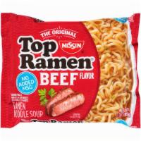 Nissin Top Ramen Beef Flavour · 3 Oz
