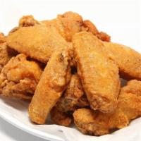 Fried Wings (10) · Crispy & juicky deep fried young chicken wings with our well seasoned batter.( 5pc flats + 5...