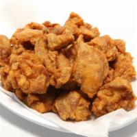 Popcorn Chicken (Boneless) · Crispy & juicy boneless thigh meat by bite-sized 20 pieces.