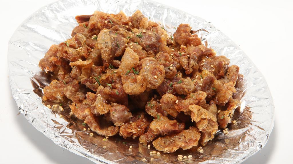 Fried Gizzard · Comes with one sauce on the side of your choice.