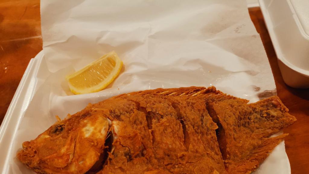 Fried Red Tilapia · One whole fish that more than one pound.