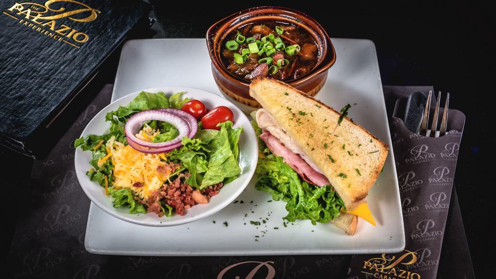 Soup And  Sammy Combination · Soup of the day and ½ BLT, ½ club, or ½ grilled cheese.