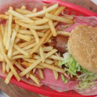 Burger With French Fries · 