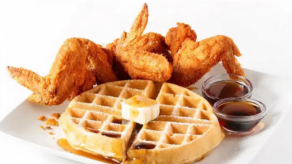 Waffle & 4 Wings · Delicious belgian waffles freshly made with 4 wings & waffles