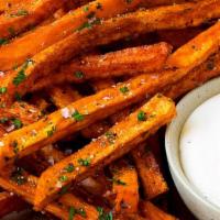 Sweet Potatoes Fries  · Sweet Potato Fries dusted in powdered sugar!
