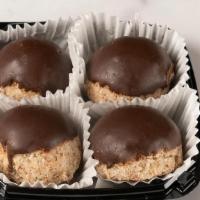 Raw Chocolate-Truffle Dipped Macaroon 4-Pack · A 4-pack of our exceptionally decadent, signature raw macaroons dipped in chocolate truffle ...