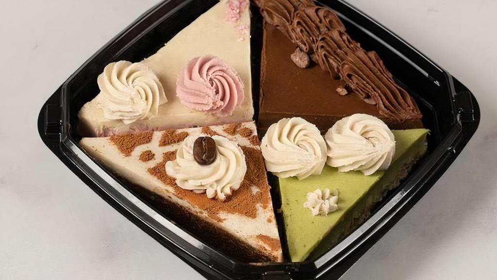 Mini Pure Pies Sampler Pack · Contains adorable decadent mini pieces of our four (4) most popular pie flavors - Chocolate Mousse Torte, Key Lime, Strawberry Cream, and Tiramisu Magic.
