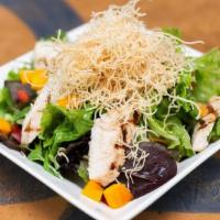 H.A.I Chicken Mango Salad · Grilled chicken, fresh mango and mesclun mix tossed with sweet and sour vinaigrette and crun...