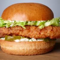 #8 Spicy Chicken · Breaded chicken,lettuce,pickles,buttermilk herb mayo