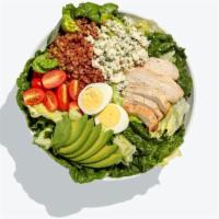 What About Cobb Salad · Romaine, iceberg, garlic roasted chicken, bacon, boiled egg, cherry tomatoes, avocado, bleu ...