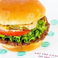 Plnt Burger · Beyond Meat Patty, Caramelized Onion, Pickles, Green Leaf Lettuce, Roma Tomato, PLNT Sauce, ...