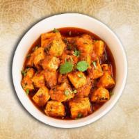 Cottage Cheese Tikka Mania · This dish is made of cubed homemade cottage cheese with diced onions and peppers simmered in...
