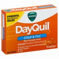 Vicks Dayquil Cough Cold & Flu Daytime Relief Liquicaps (16 Count) · 