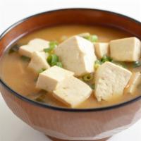 Cup Vegetables And Soft Tofu Soup · Vegan. Fresh tofu, assorted vegetables and cilantro in our homemade vegetable broth.