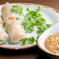 Gỏi Cuốn Tôm |Shrimp Spring Rolls (2)         · Shrimp, Vermicelli , Bean Sprouts, and Lettuce Rolled in Rice Paper. Served with Peanut Sauc...