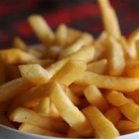 Fries · Hot and fresh served with chubby's specialty sauce. vegan.