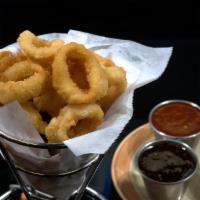 Onion Rings · deliciously deep fried, served with Chubby’s specialty sauce
