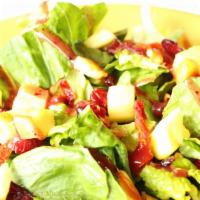 Nutty Hawaiian Salad · Romaine lettuce with cashews, pineapple, sun-dried tomatoes and cranberries.