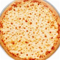 Cheese Pizza · Our special blend of cheeses and our secret recipe pizza sauce.
