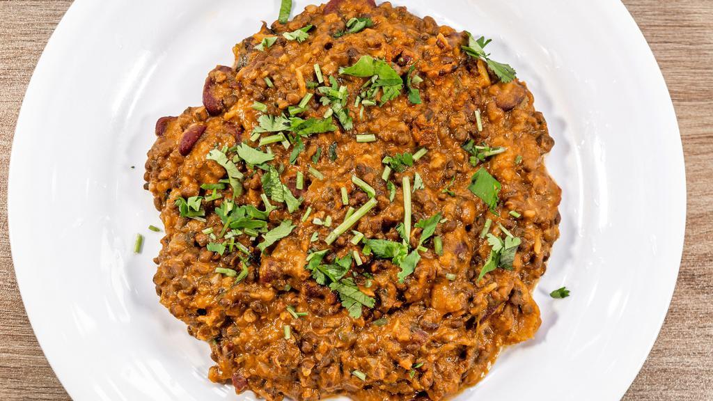 Dal Makhani · Vegetarian. A harmonious combination of mixed lentil, tomato, ginger, garlic and house spices.