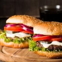 Black Bean Vegan Burger  · Lettuce, tomato, red onion, pickles.